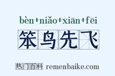 笨鸟先飞是什么意思的图片